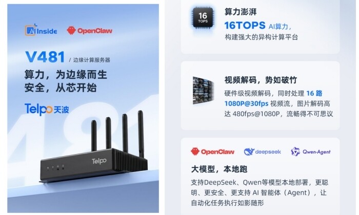 天波科技AI边缘计算盒子V481