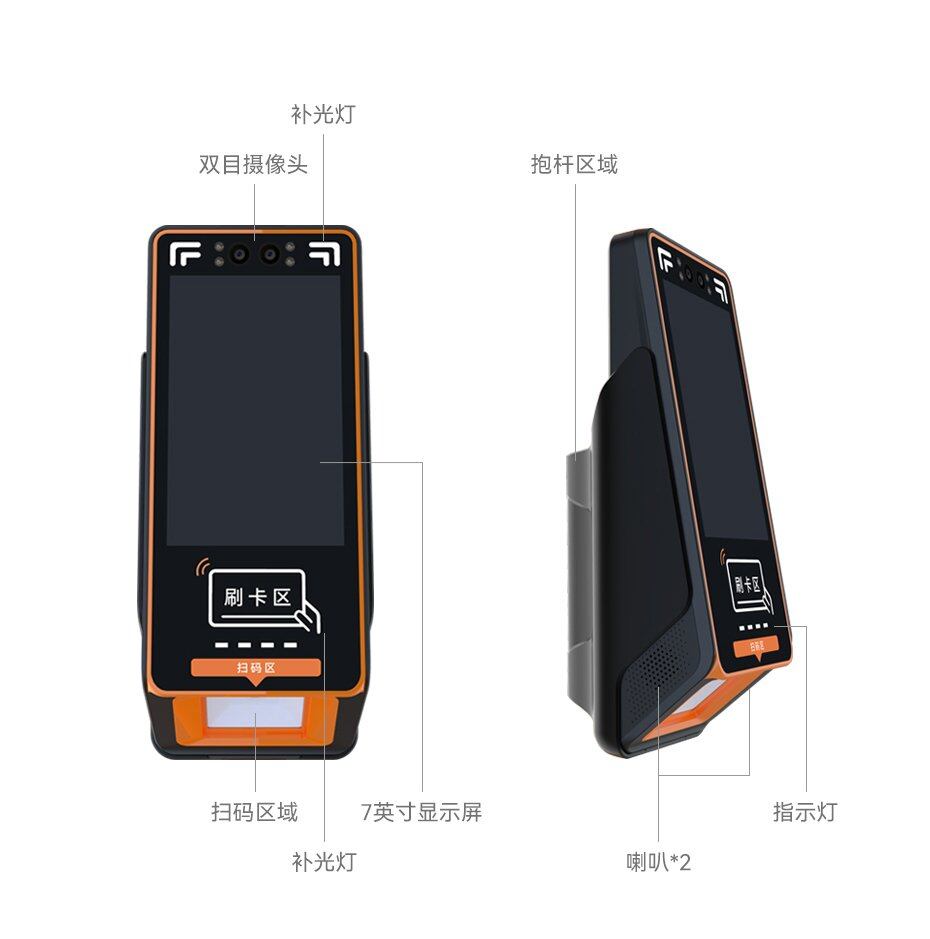 天波T20公交刷卡机尺寸